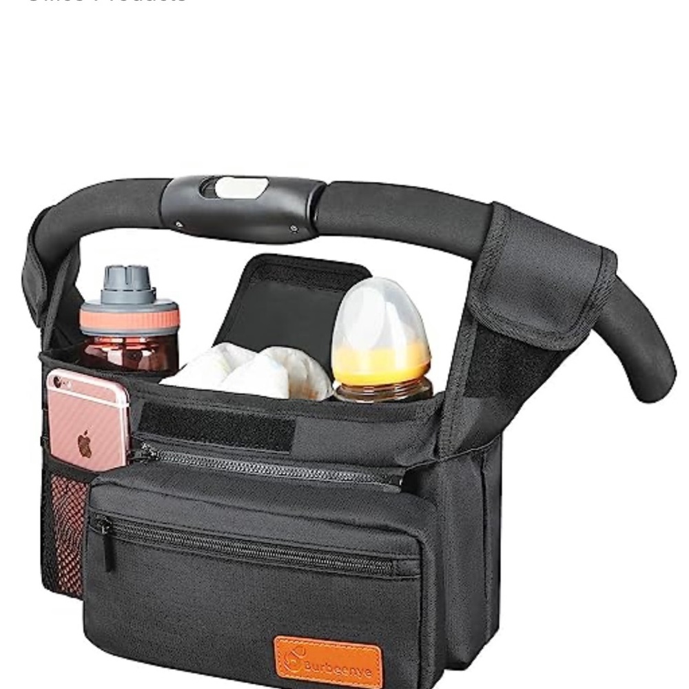 Burbeenye Universal and Adjustable Stroller Organizer Bag for Baby Essentials